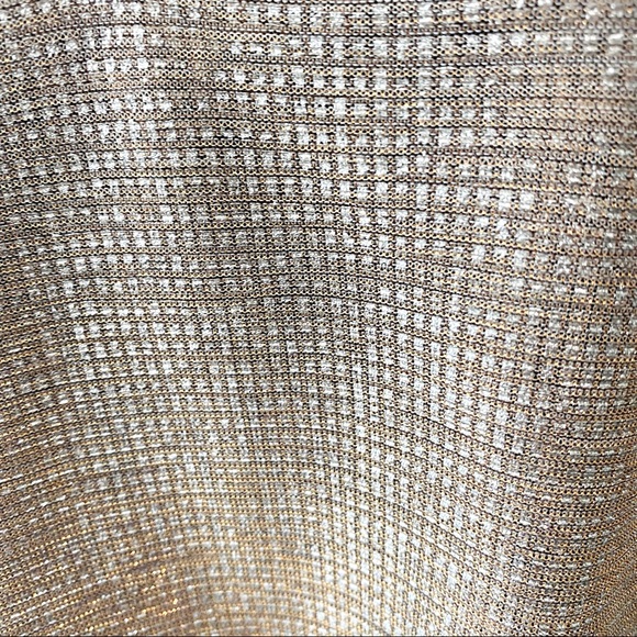 Italian Designer Vicolo Metallic Golden Top Size M - Picture 3 of 6